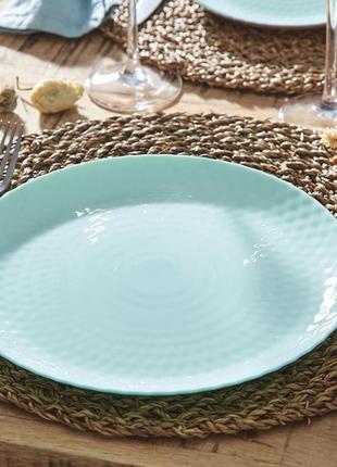 Тарілка плоска luminarc pamplle light turquoise 4649q (25 см)