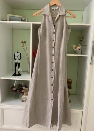 Льняное платье, laundry by shelli segal, made in usa