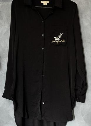 Блузка чорного кольору, ostin3 фото