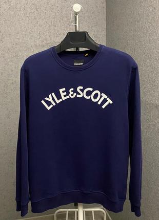 Синій світшот від бренда lyle scott