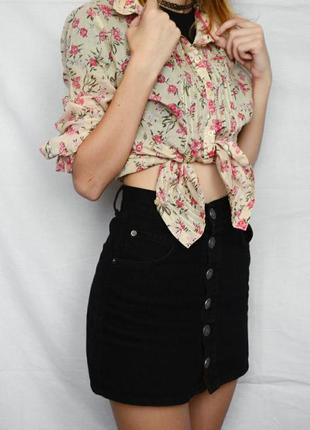 Сорочка , блузка в квітковий принт