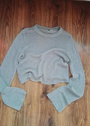 Шикарный легкий свитер-паутинка, размер xs-s.