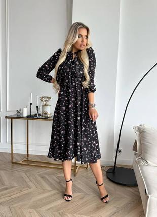 Платье миди размеры: s, m, l, xl