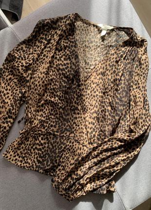 Леопардова блуза5 фото