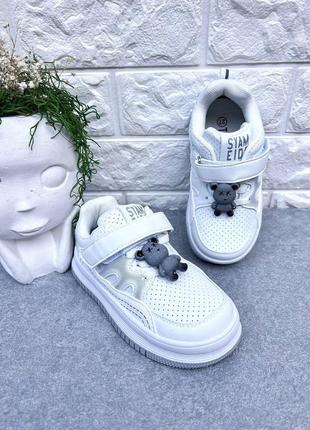Белые кроссовки / кеды унисекс для мальчика и девочки