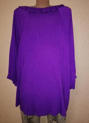Красивая женская трикотажная кофта, блузка 20 размер bhs6 фото