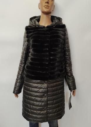 Женская стильная куртка пальто жилетка трансформер, р.xs-2xl