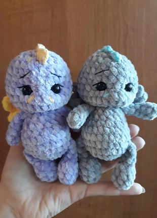 Вязаная игрушка дракон 4