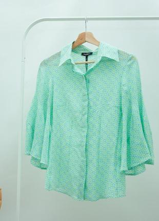 Хлопковая блуза, блузка, рубашка рукава колокол италия byblos2 фото