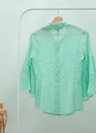 Хлопковая блуза, блузка, рубашка рукава колокол италия byblos6 фото