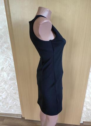 Черное обтягивающее платье  под кожу по фигуре3 фото