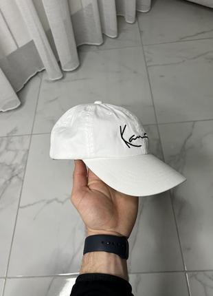 Kk karl kani signature cap white2 фото