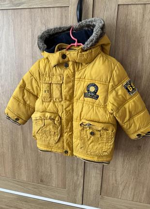 Теплая куртка next 9-12 месяцев