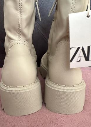 Стильные демисезонные ботинки zara на девочку, стильні черевики zara 34 розмір. бренд zara8 фото