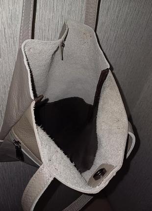 Женская кожаная сумка-шоппер8 фото