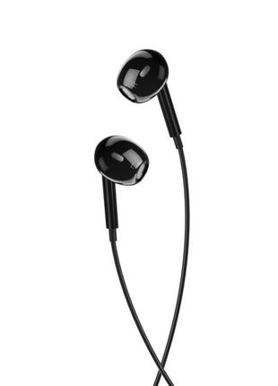 Навушники xo ep43 3.5mm in-ear earphone 1.2m black