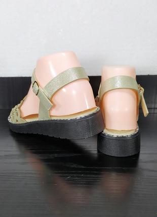 Женские сандалии босоножки на танкетке, эко кожа3 фото