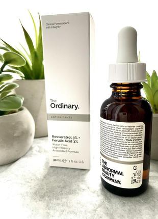 Сироватка the ordinary resveratrol 3% + ferulic acid 3%  30ml2 фото