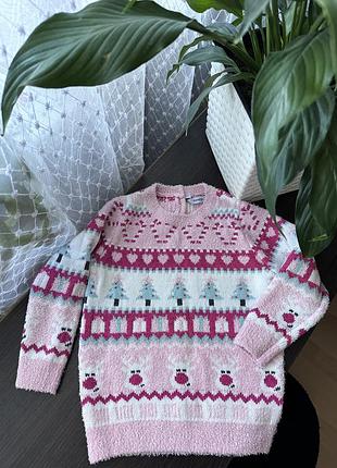 Свитер детский зимний праздничный 2-3 года 92-98