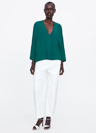 Блузка оверсайз zara