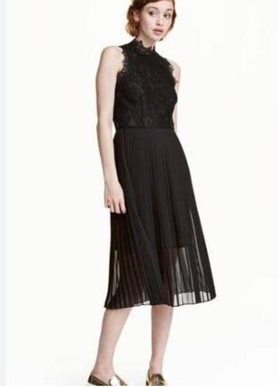 Вечернее, выпускное платье миди h&m.