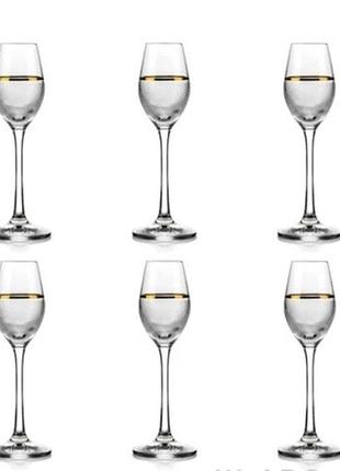 Набір чарок bohemia viola club 40729q9324-60 (60 мл, 6 шт.)
