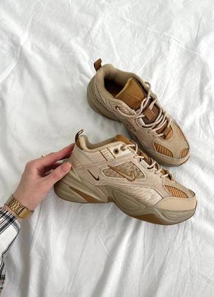 Nike m2k tekno brown жіночі кросівки найк текно7 фото