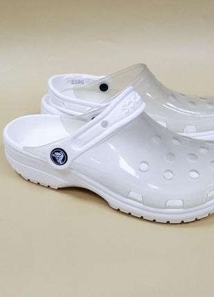 Crocs translucent + jibbitz, оригинал4 фото