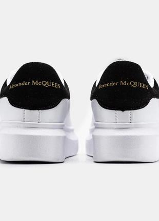 Женские кроссовки alexander mcqueen white black 37-38-39-408 фото