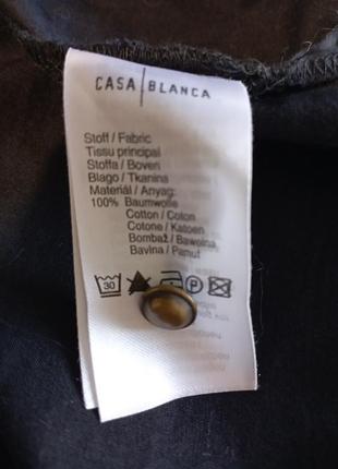 Черная рубашка- туника на металлических пуговицах casa blanca9 фото