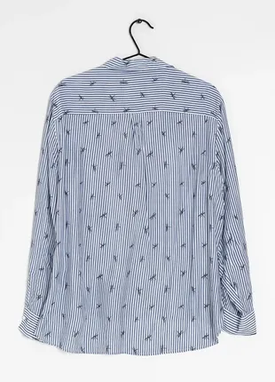 Гарна легка блузка/сорочка в смужку від бренда next 💙6 фото