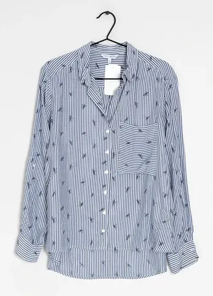 Гарна легка блузка/сорочка в смужку від бренда next 💙7 фото