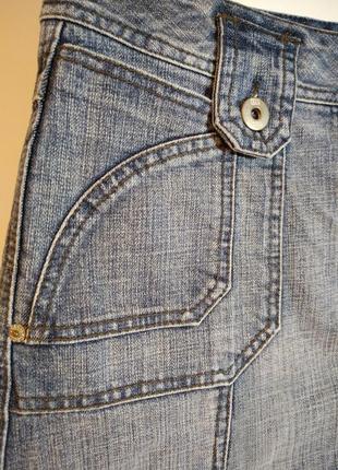 Юбка джинсовая с клиньями (плотная)3 фото