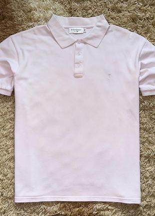 Футболка поло yves saint laurent polo shirt pink, оригинал