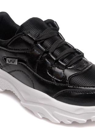 Дитячі кросівки чорні для дівчинки weestep 32-37 розмір