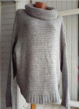 Итальянский мягкий свитер оверсайз большого размера батал