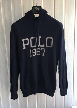 Худи синего цвета polo ralph lauren 1967 prl