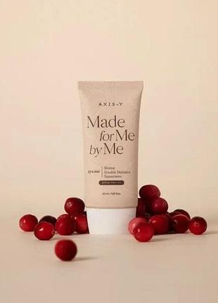 Axis-y biome double defense sunscreen – сонцезахисний крем з пробіотиками spf50+ pa++++3 фото