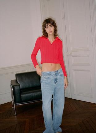 Джинси висока посадка - regular leg - long length - rigid zara