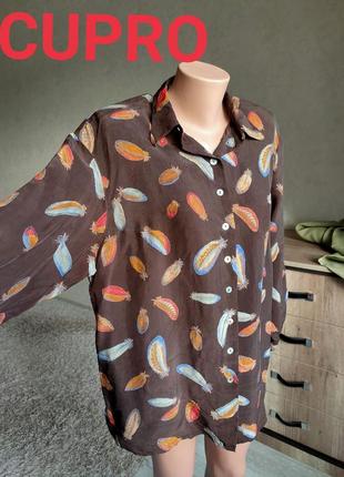 Шовкова блуза 44 розміру, пог 61,5 см