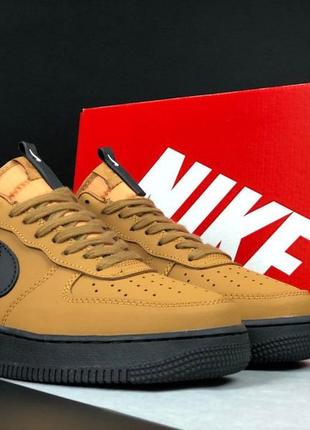 Р.41-45 кроссовки nike air force 1 limited горчичные