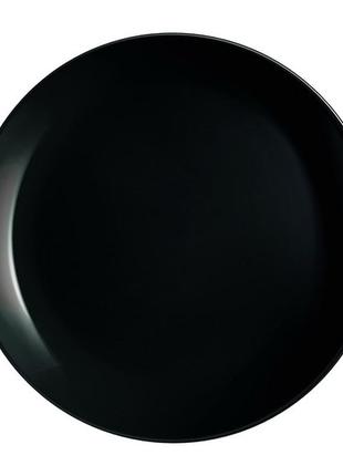 Тарелка luminarc diwali black обеденная, 25 см