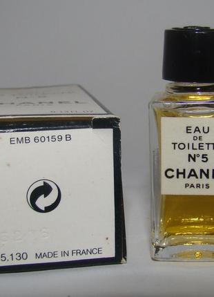 Миниатюра chanel 5, edt. оригинал. винтаж3 фото