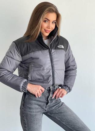 Гарна стильна куртка. до -15, туреччина, xs,s,m,l,xl, беж,чорний, графіт та білий8 фото