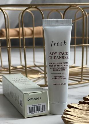 Очищающий гель для умывания fresh soy face cleanser2 фото