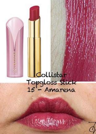 Блеск-стик придающий объем и увлажнения collistar topgloss stick 15 amarena2 фото