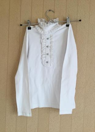 Трикотажна блуза для дівчинки на ріст 128