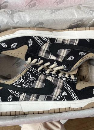 Nike sb dunk low travis scott женские кроссовки найк сб данк