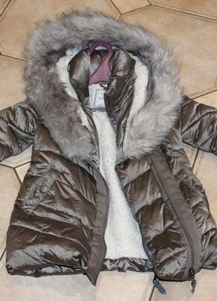Куртка/пальто next для дівчинки на зріст 98 см.