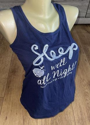Оригінальна майка синя для дому домашній одяг піжама